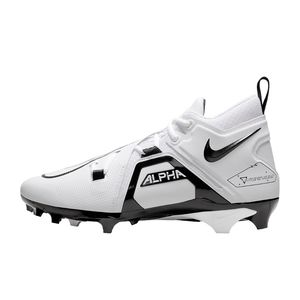 Nike Alpha Menace Pro 3 White Black Football Cleats CT6649-108, Men's 11.5 NEW